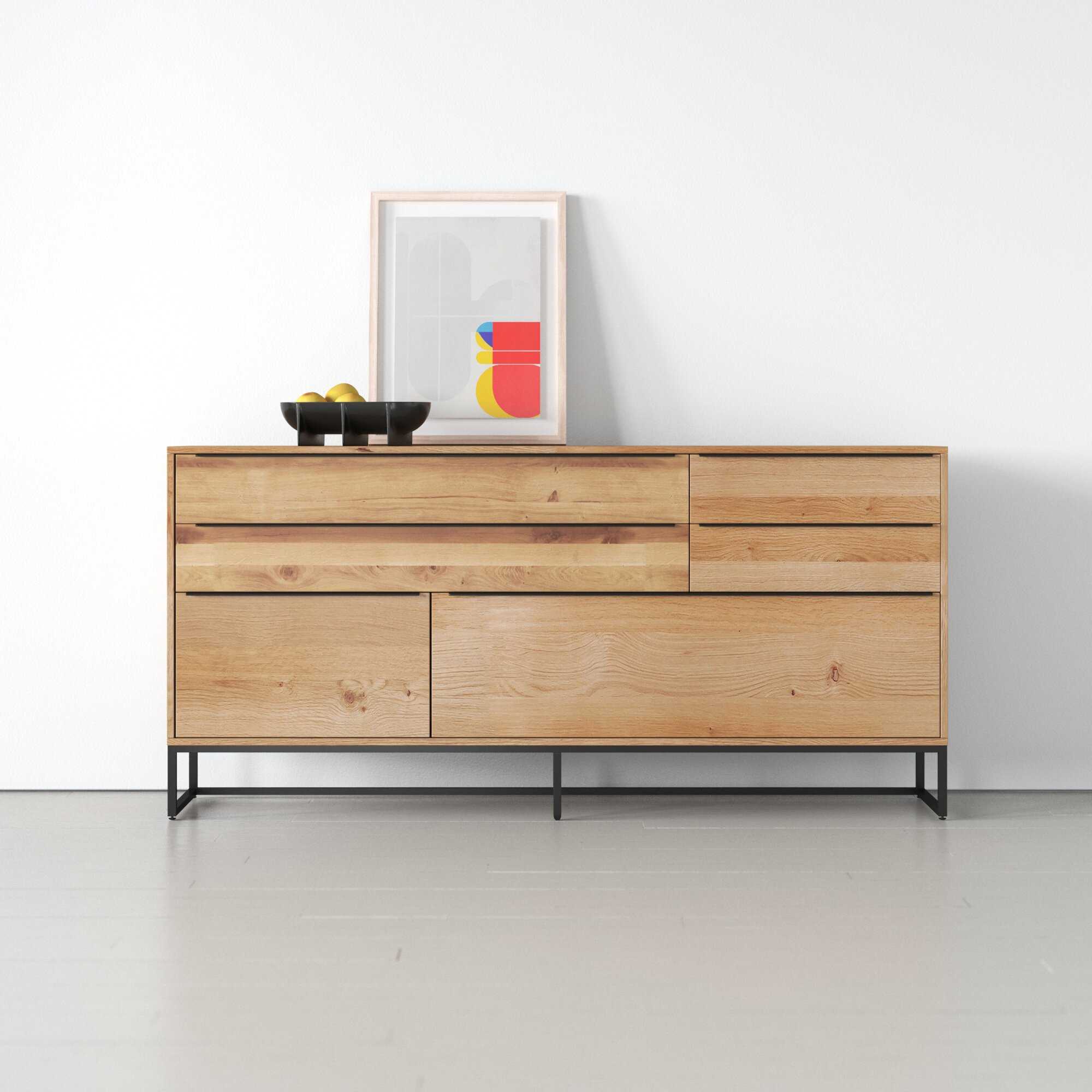 Remington Solid Oak Wood Sideboard - Image 5