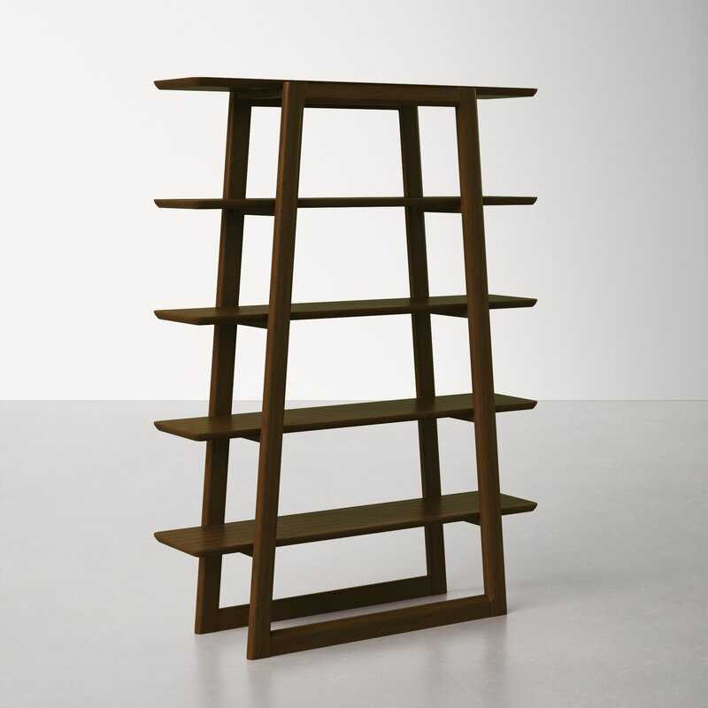 Black Walnut Franklin Etagere Bookcase - Image 3