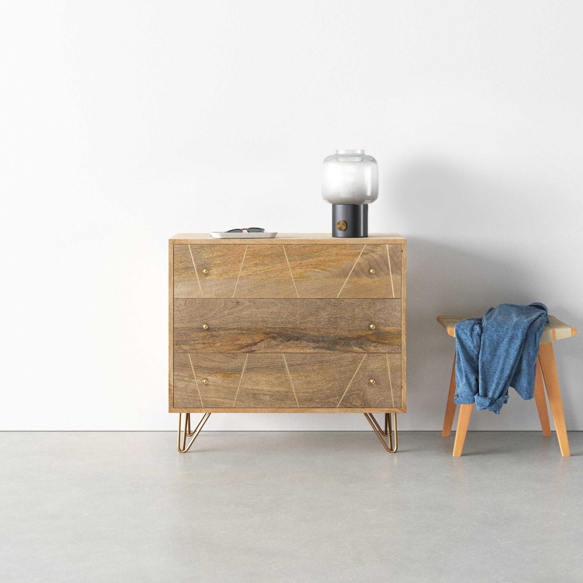 Luka 3 Drawer Standard Dresser Chest - Image 4