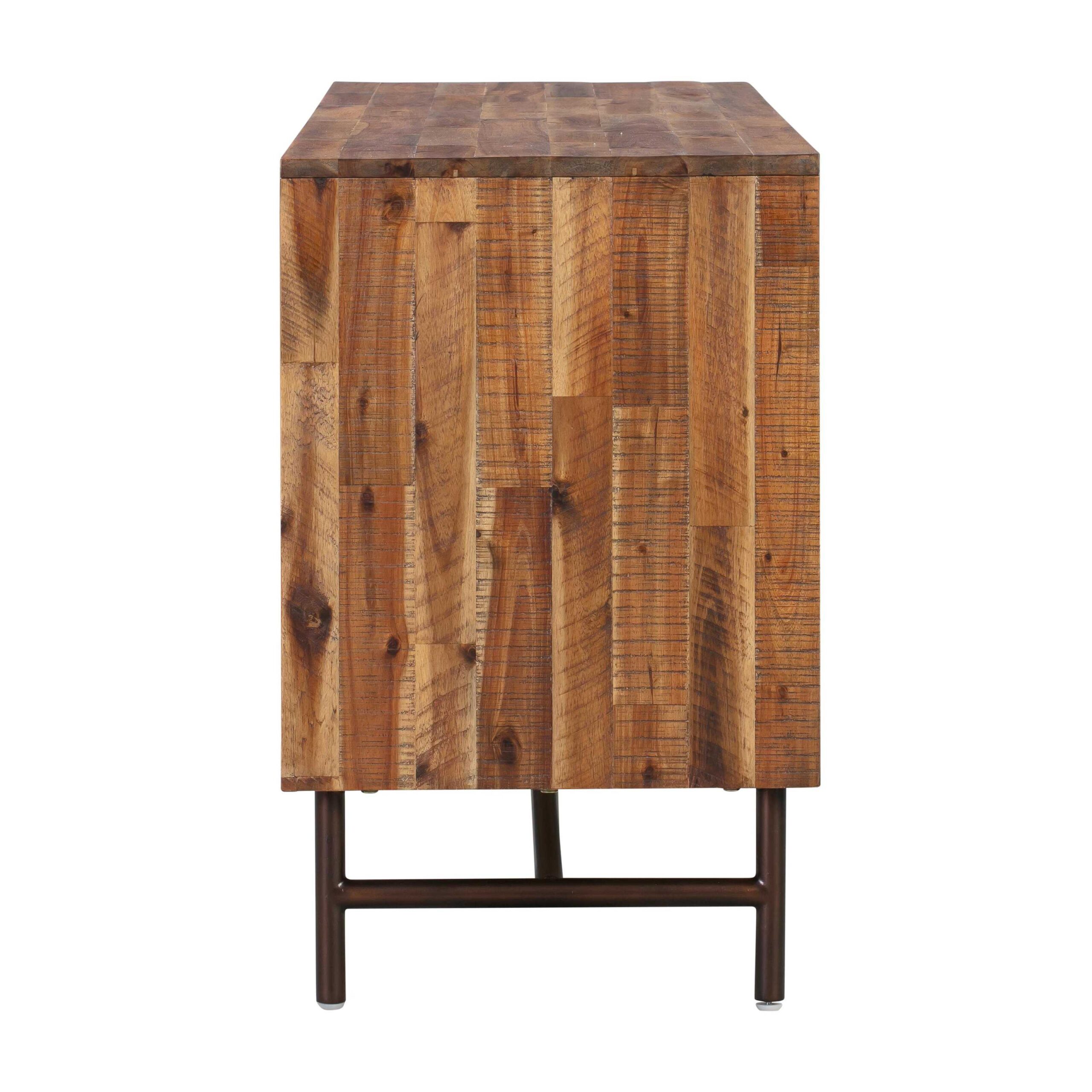 Steven Solid Acacia Wood Sideboard - Image 3
