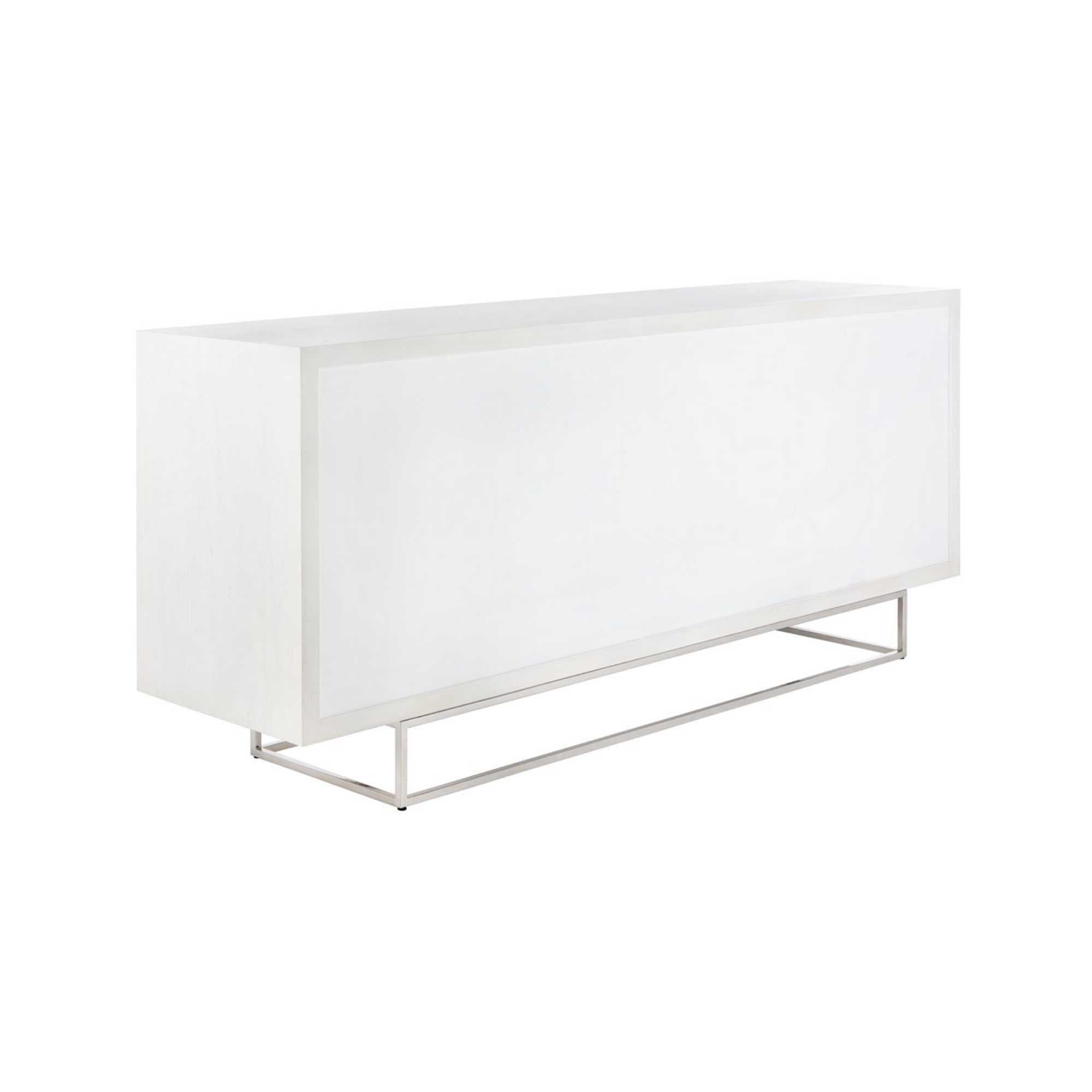 White Hand Carved Sideboard - Image 4