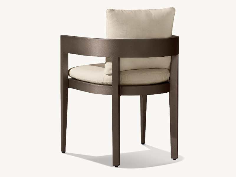 ALUMINUM DINING ARMCHAIR - Image 2