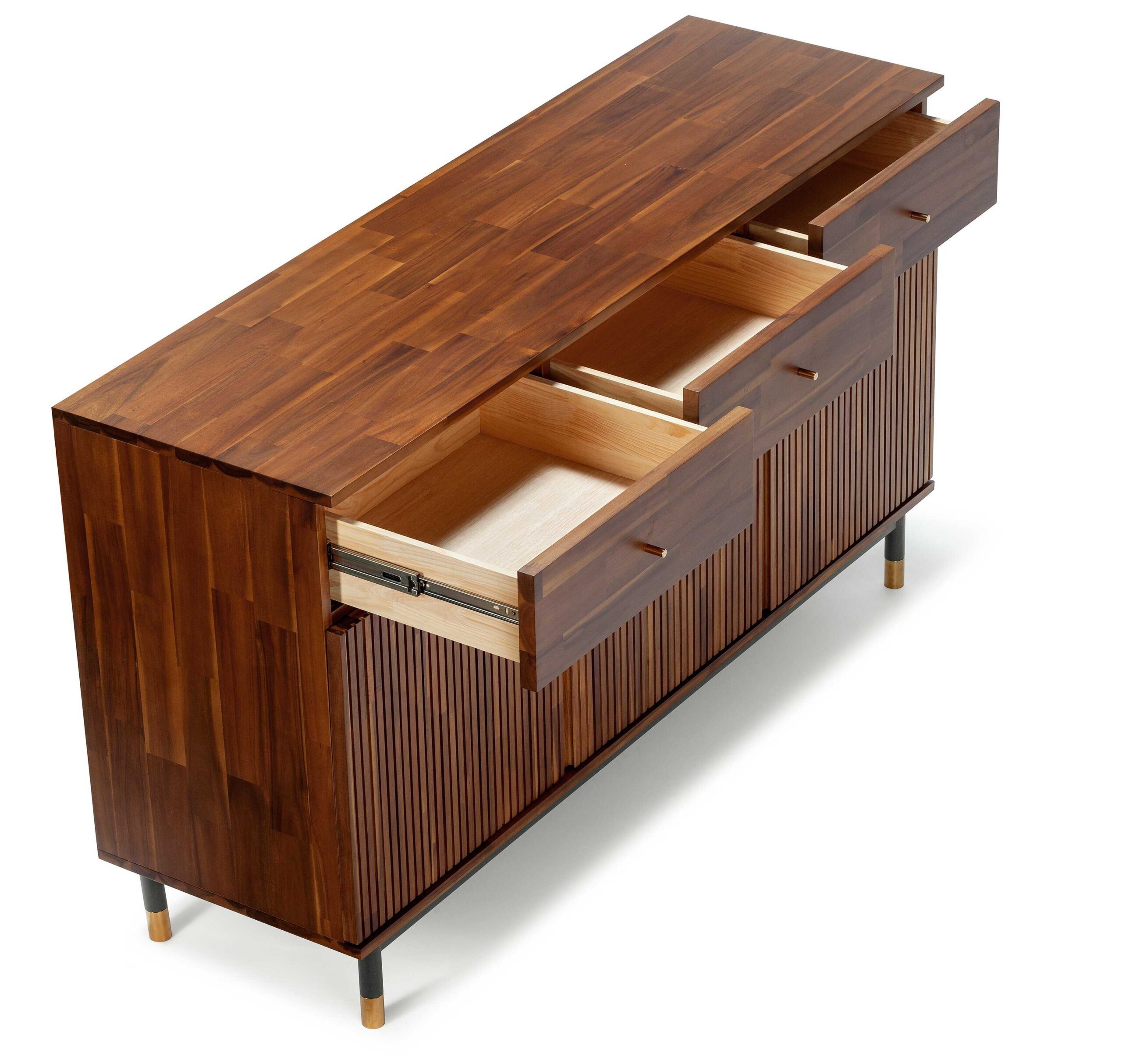 Zane Acacia Solid Wood TV Stand - Image 4