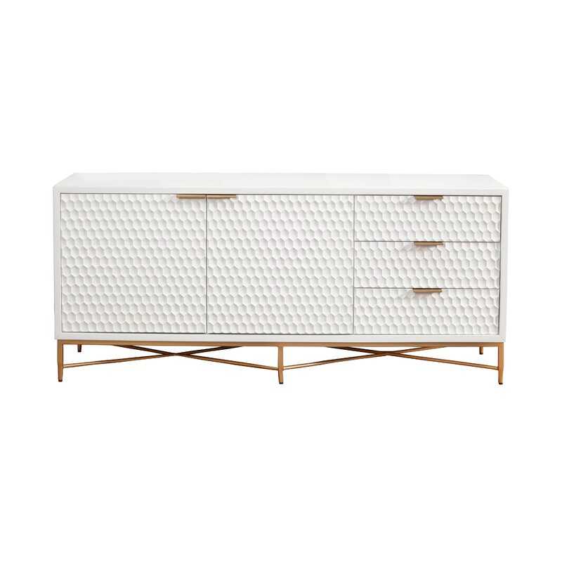 Bright White Edgar TV Stand - Image 2