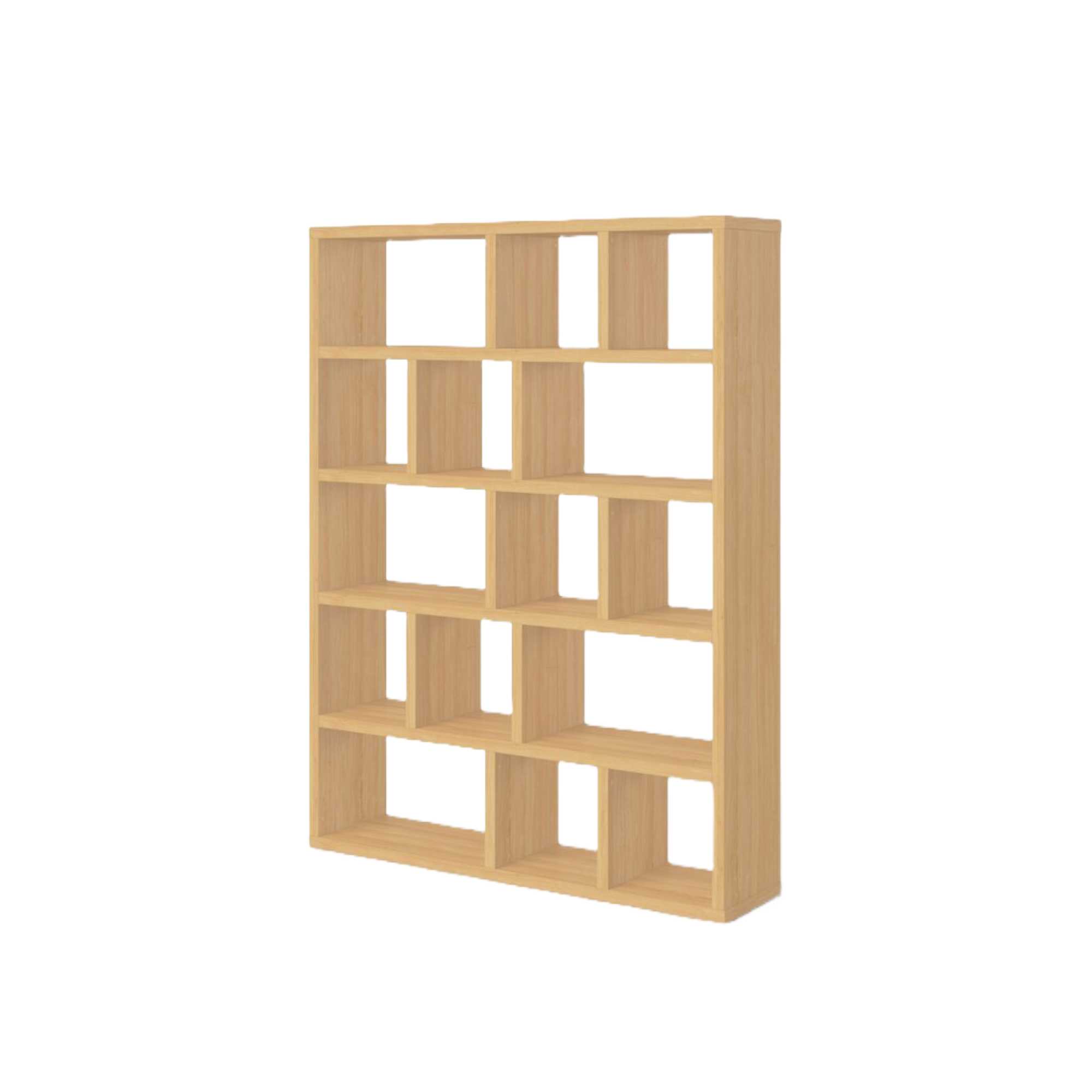 Oak Archie Geometric Bookcase