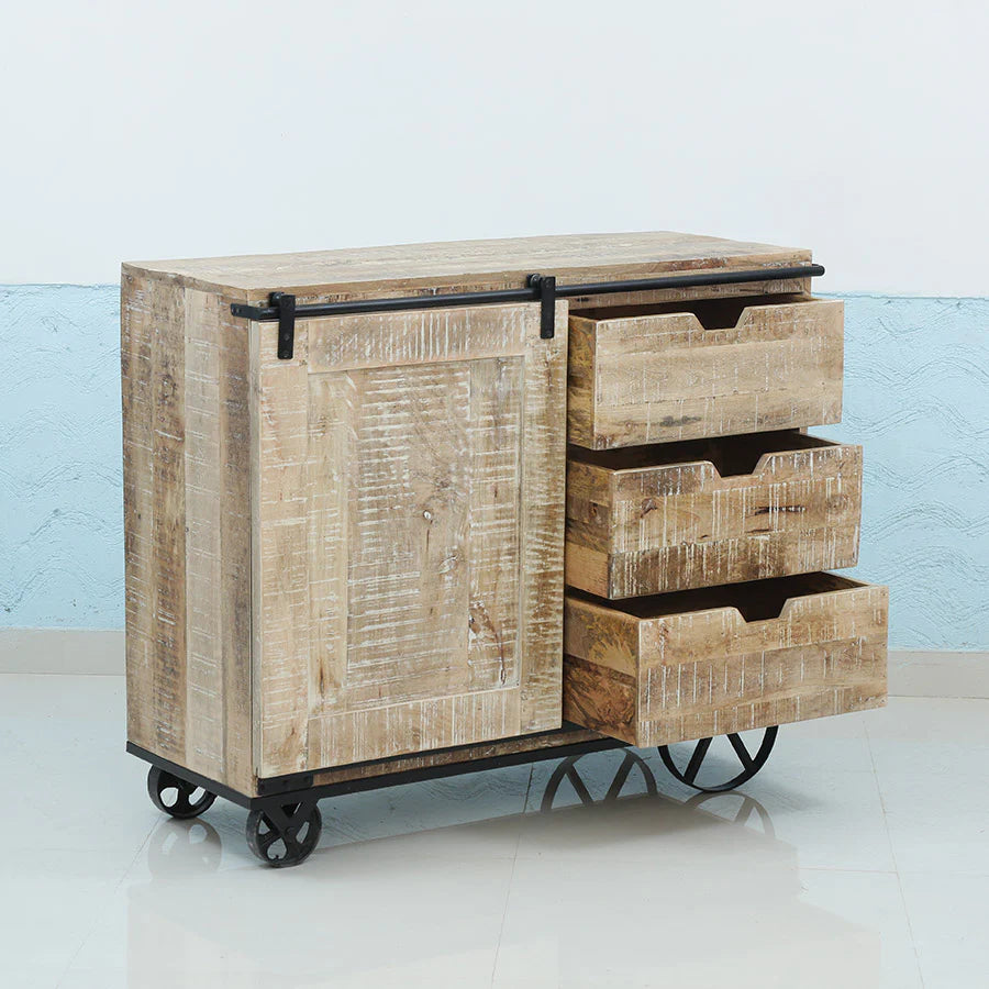 Industrial Mango wood Sideboard - Image 2
