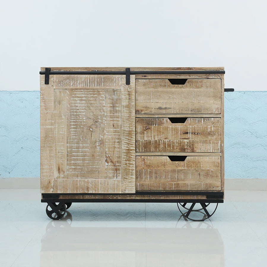 Industrial Mango wood Sideboard - Image 3