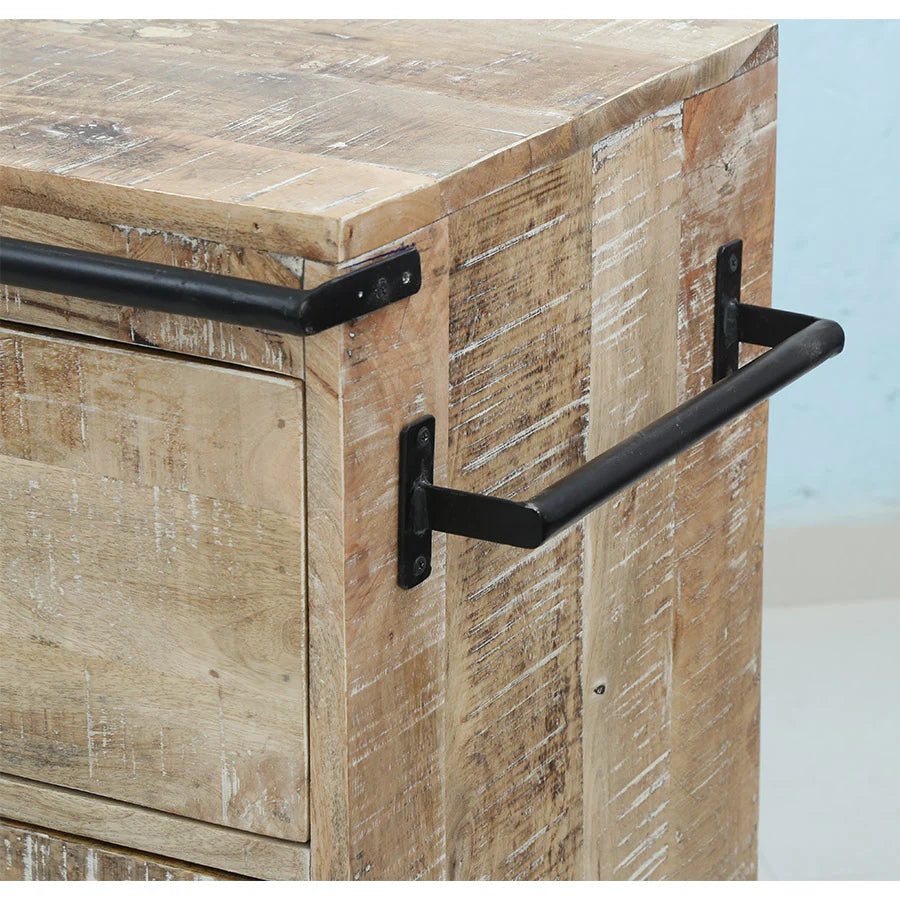 Industrial Mango wood Sideboard - Image 5