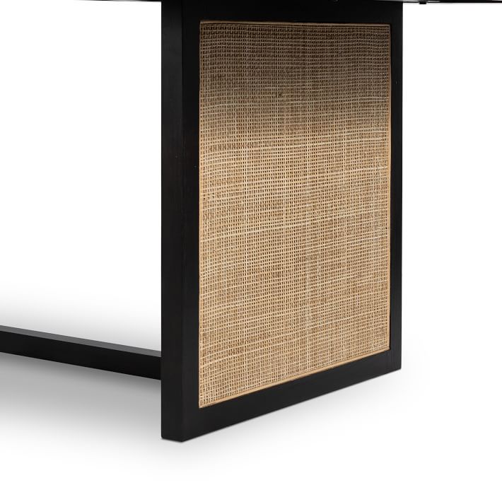 Dennis Woven Rectangle Dining Table - Image 4