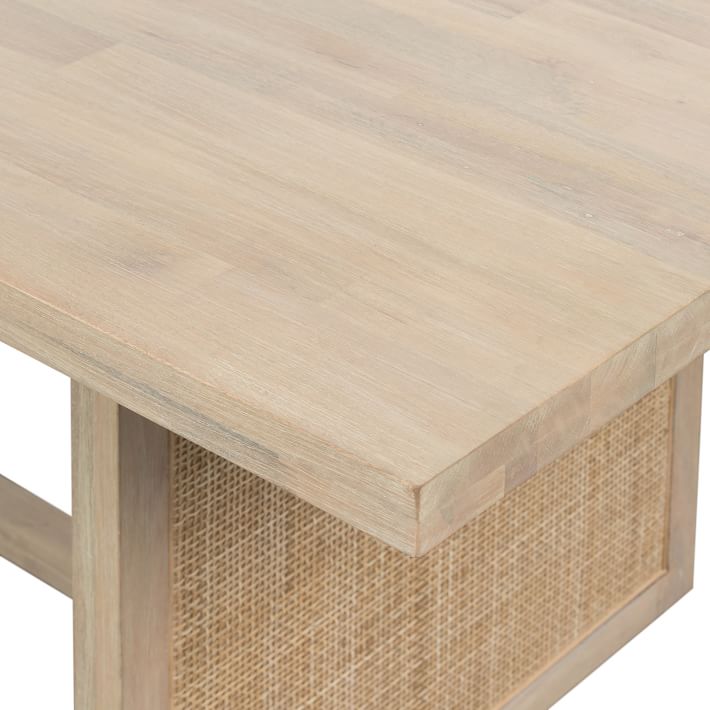 Dennis Woven Rectangle Dining Table - Image 11