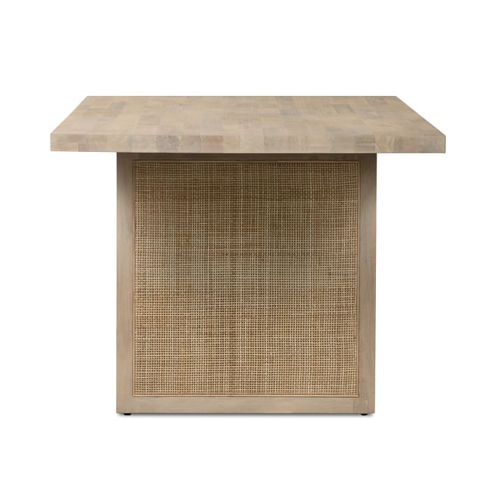 Dennis Woven Rectangle Dining Table - Image 10